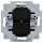 Busch-Jaeger 2538-915 Blindzentralscheibe mit Tragring Busch-balance® SI Schwarz matt 2CKA001715A0321