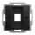 Busch-Jaeger 2561-915 Zentralscheibe ModularJack 1-fach mit Tragring 1-fach Modular-Jack Schwarz matt 2CKA001753A0248