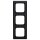 Busch-Jaeger 1723-915 Abdeckrahmen 3-fach Busch-balance® SI Schwarz matt  2CKA001725A1570