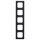 Busch-Jaeger 1725-915 Abdeckrahmen 5-fach Rahmen Busch-balance® SI Schwarz matt 2CKA001725A1572