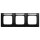 Busch-Jaeger 1733 NSK-915 Abdeckrahmen 3-fach mit Sichtfenster waagerecht Busch-balance® SI Schwarz matt 2CKA001754A4948
