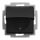 Busch-Jaeger 20 EUKB-915 SCHUKO® Steckdosen-Einsatz mit Klappdeckel Safety+ Busch-balance® SI Schwarz matt 2CKA002013A5540