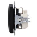 Busch-Jaeger 20 EUC-915 SCHUKO® Steckdosen-Einsatz mit Steckanschluss Busch-balance® SI Schwarz matt 2CKA002011A6341