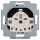 Busch-Jaeger 20 EUC-915 SCHUKO® Steckdosen-Einsatz mit Steckanschluss Busch-balance® SI Schwarz matt 2CKA002011A6341