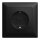 Busch-Jaeger 20 EUJ-915 SCHUKO® Unterputz-Steckdose Vollplatte Busch-balance® SI Schwarz matt 2CKA002011A6345