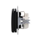 Busch-Jaeger 20 EUK-915 SCHUKO® Steckdosen-Einsatz mit Klappdeckel Busch-balance® SI Schwarz matt 2CKA002018A1587