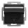 Busch-Jaeger 20 EUKNB-915 SCHUKO® Steckdosen-Einsatz Safety+mit Klappdeckel mit Beschriftungsfeld Schwarz matt 2CKA002013A5541