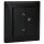 Busch-Jaeger 62731/UJ-915-WL Jalousie-Einsatz flex1-fach Komplettset mit 2-fach Bedienelement Wireless Schwarz matt 2CKA006200A0946