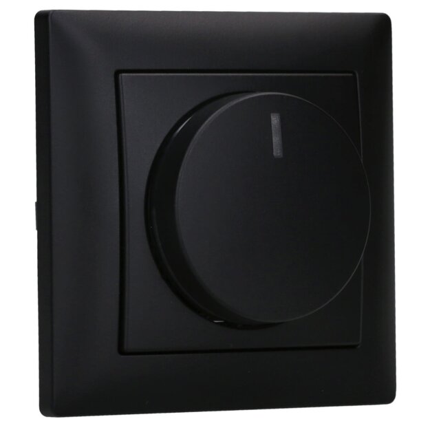 Busch-Jaeger 6523 UJ-915-102 Busch-Drehdimmer LEDKomplettset Busch-balance® SI Schwarz matt 2CKA006512A0363