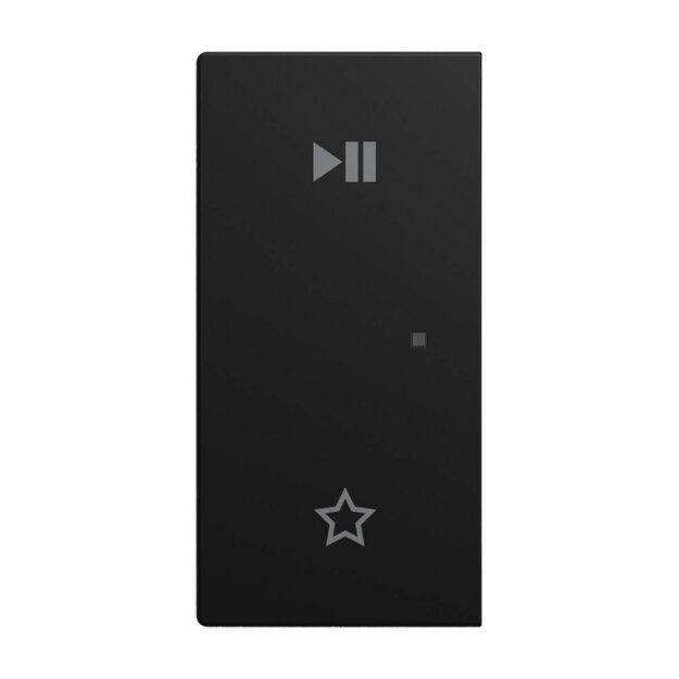 Busch-Jaeger 6237-21-915 Wippe 2-fach links mit Symbol "Play/Pause" Busch-balance® SI Schwarz matt 2CKA006220A1017