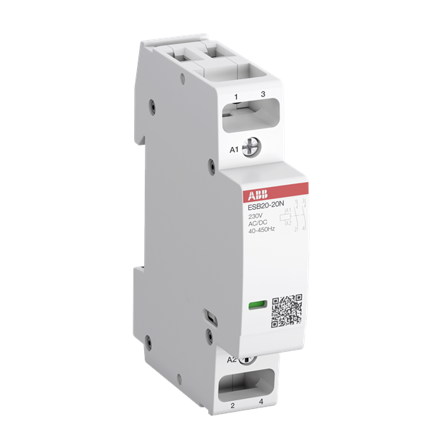 ABB ESB20-20N-06 Installationsschütz VPE=12 20 A 2S/0Ö 230 V AC/DC 1SBE121111M0620