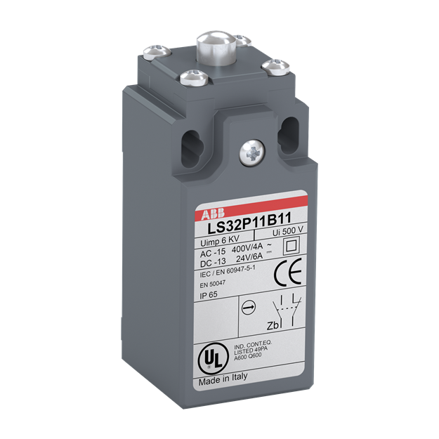 ABB LS32P11B11 Standard-Positionsschalter Kunststoff-Gehäuse grau IP65 1SBV010311R1211