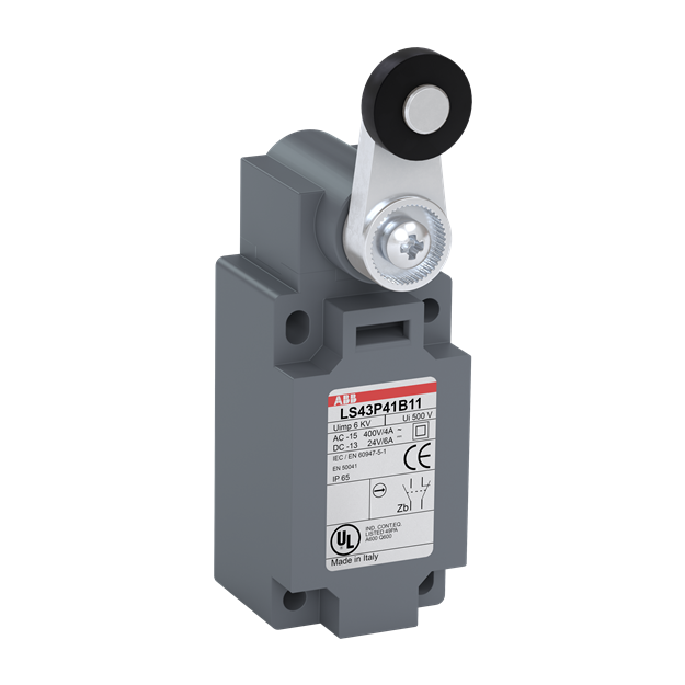 ABB LS43P41B11 Standard-Positionsschalter Kunststoff-Gehäuse grau IP65 1SBV010741R1211