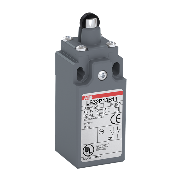 ABB LS33P13B11 Standard-Positionsschalter Kunststoff-Gehäuse grau IP65 1SBV012213R1211