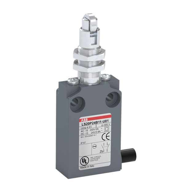 ABB LS20P24B11-U01 Positionsschalter Kunststoff-Gehäuse grau IP67 1SBV015924R3801