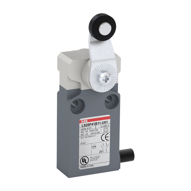 ABB LS20P41B11-U01 Positionsschalter Kunststoff-Gehäuse grau IP67 1SBV015941R3801