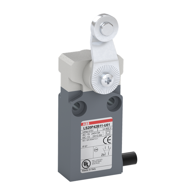ABB LS20P42B11-U01 Positionsschalter Kunststoff-Gehäuse grau IP67 1SBV015942R3801