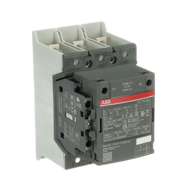 ABB AF116-30-11B-12 Schütz 48-130V 50/60Hz / DC Schienenanschlüsse 1SFL427002R1211