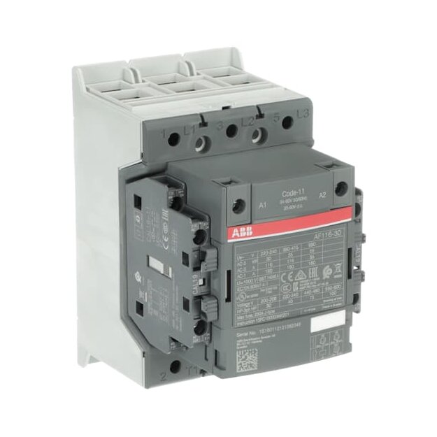 ABB AF116-30-22-11 Schütz 55kW 24-60V 50/60Hz / 20-60V DC Klemmenanschlüsse 1SFL427001R1122