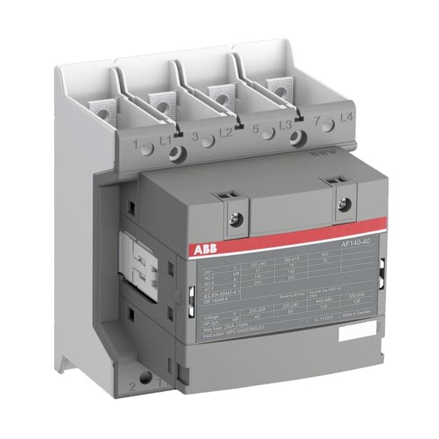 ABB AF140-40-00B-13 Schütz 4-polig 100-250V 50/60Hz / DC Schienenanschlüsse 1SFL447102R1300