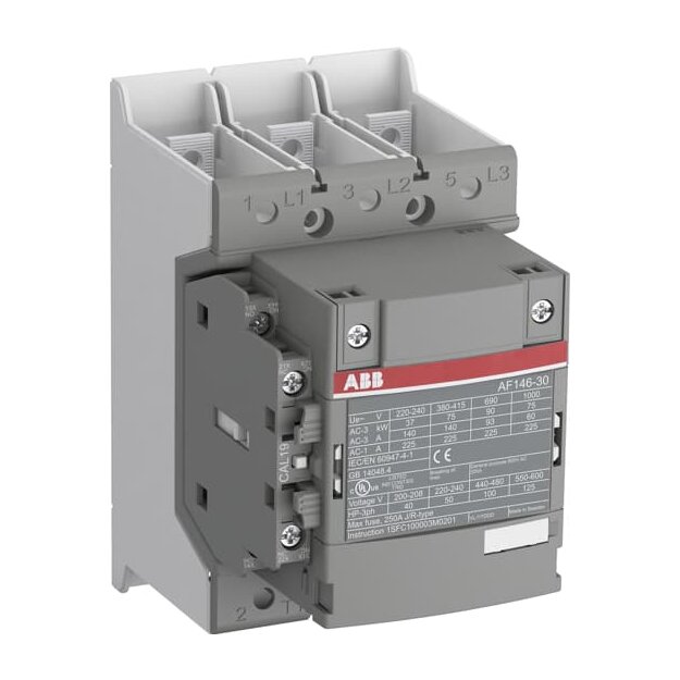 ABB AF146-30-11B-14 Schütz 75kW 250-500V 50/60Hz / DC Schienenanschlüsse 1SFL467002R1411
