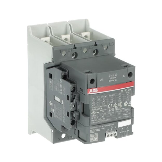 ABB AF146-30-11B-33 Schütz 75kW 100-250V 50/60Hz / DC integrierte SPS-Schnittstelle 1SFL467002R3311