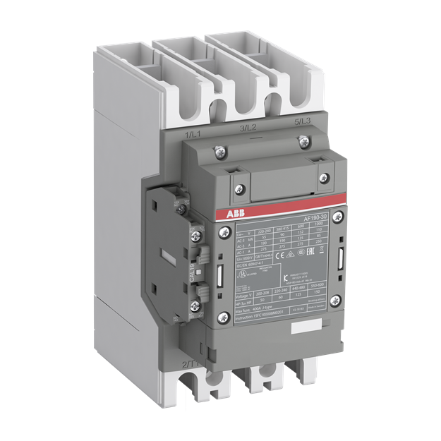ABB AF190-30-11-12 Schütz 48-130V 50/60Hz / DC Hiko: 1S+1Ö Schienenanschlüsse 1SFL487002R1211