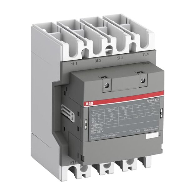 ABB AF190-40-00-14 Schütz 4-polig 250-500V 50/60Hz / DC Schienenanschluß 1SFL487102R1400