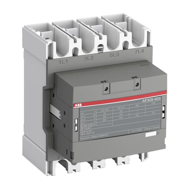 ABB AF305-40-00-12 Schütz 4-polig 48-130V 50/60Hz / DC Schienenanschluß 1SFL587102R1200