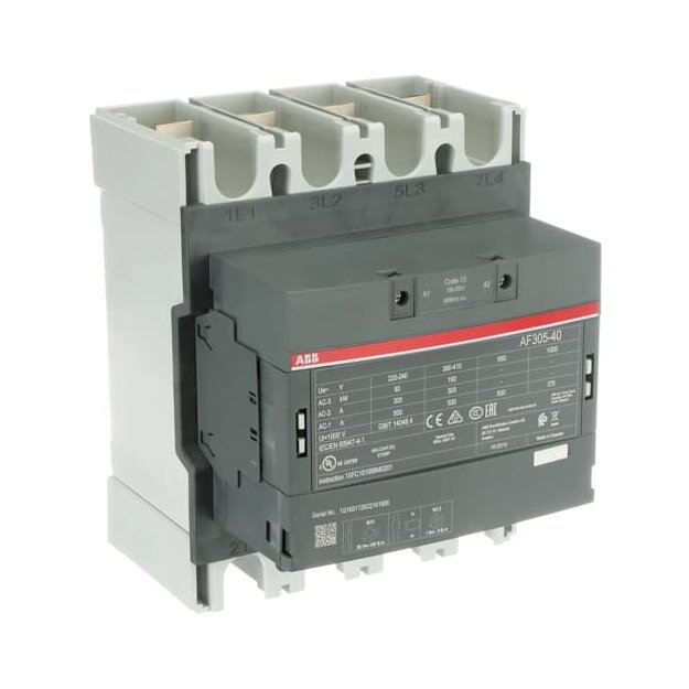 ABB AF305-40-00-13 Schütz 4-polig 100-250V 50/60Hz / DC Schienenanschluß 1SFL587102R1300