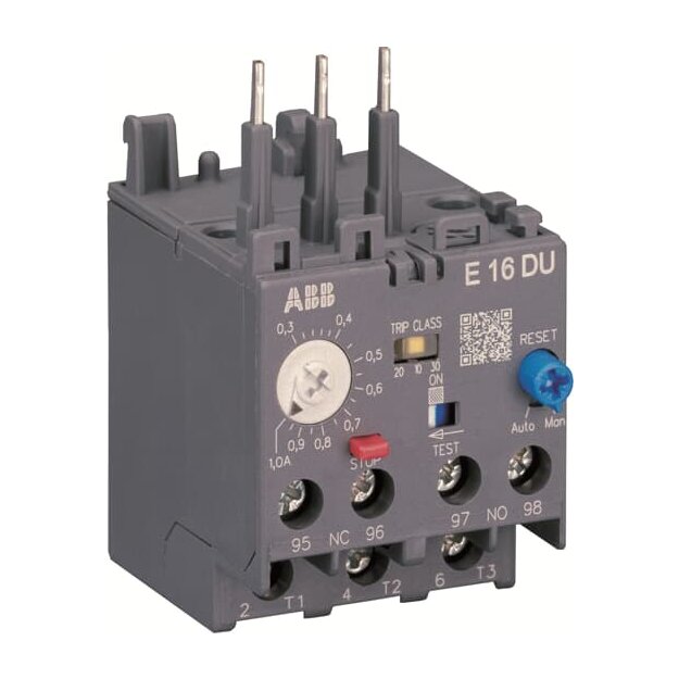 ABB E16DU-2.7 Elektronisches Überlastrelais 0,8-2,7 A Auslöseklasse einstellbar 1SAX111001R1103