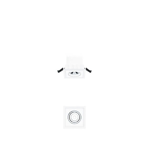 Zumtobel 60816430 LED-Decken-Einbauleuchte 2LIGHT-M LED1100-930 LDO DR VFL-AL WH
