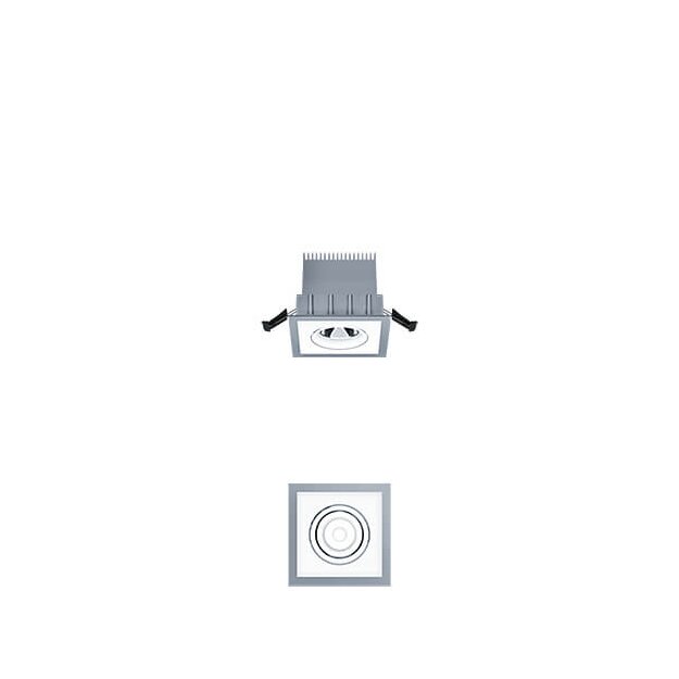 Zumtobel 62908151 LED-Decken-Einbauleuchte 2LIGHT-M LED1200-930 LDO DR FL-AL TI
