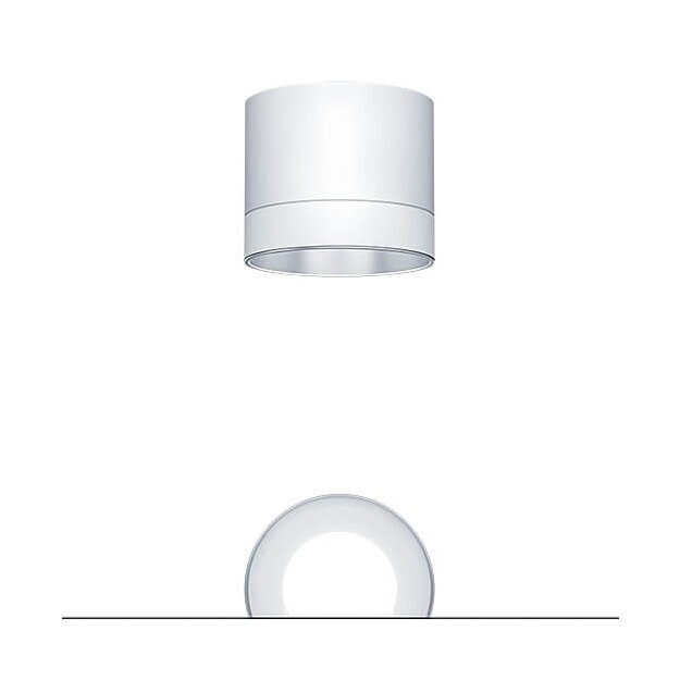 Zumtobel 62930168 LED Decken-Anbauleuchte PANOS SC R150 1k-940 LDO L SPC WH