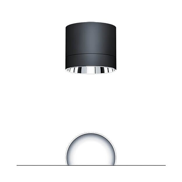 Zumtobel 62930179 LED Decken-Anbauleuchte PANOS SC R150 3k-940 LDO L AL BK