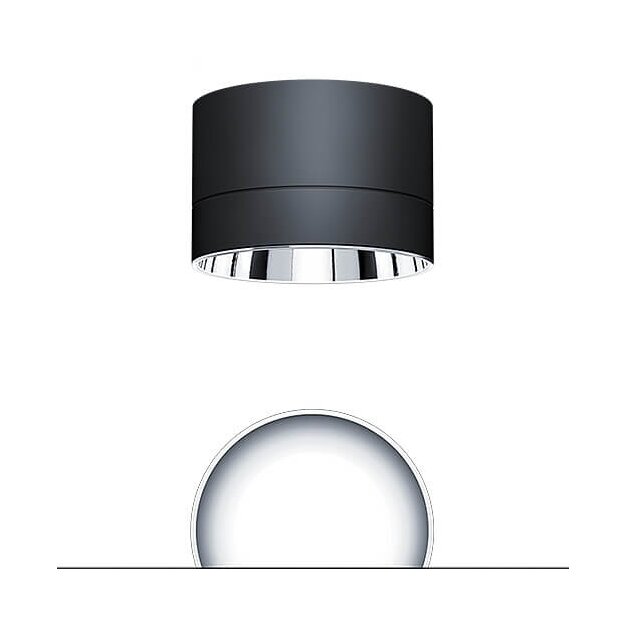Zumtobel 62930180 LED Decken-Anbauleuchte PANOS SC R200 1k-940 LDO L AL BK
