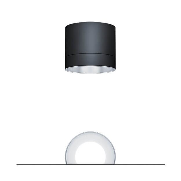 Zumtobel 62930186 LED Decken-Anbauleuchte PANOS SC R150 1k-940 LDO L SPC BK