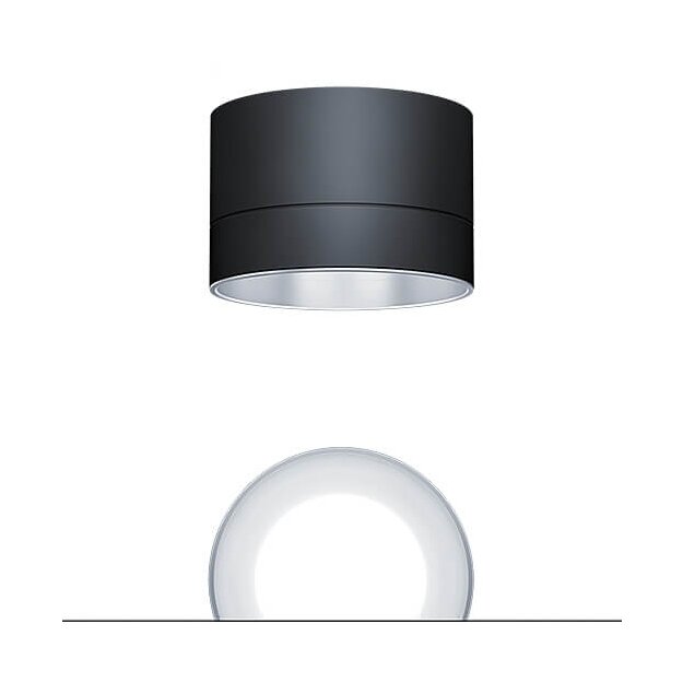 Zumtobel 62930189 LED Decken-Anbauleuchte PANOS SC R200 1k-940 LDO L SPC BK