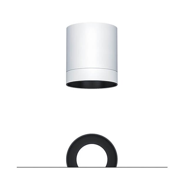 Zumtobel 62930305 LED Decken-Anbauleuchte PANOS SC R150 3k-930 LDO H BK WH