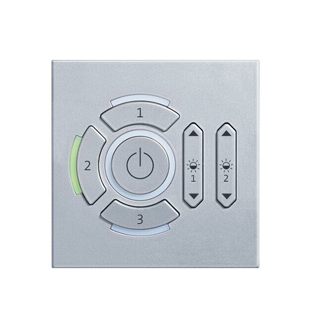 Zumtobel 22154626 Bediengerät kantig silber DALI-CCS 01/02/03 b+c