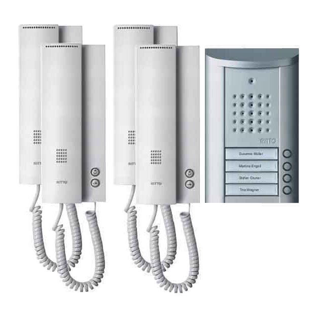 Ritto 1841420 Entravox Audio Set 4 WE silber/weiß