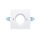THORNeco 96632300 Verkleidung quadratisch LILY TRIM SQUARE ADJUST WH