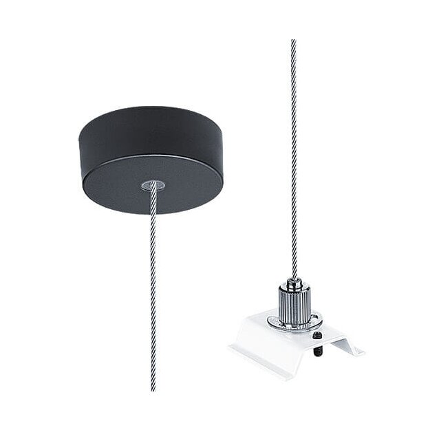 Zumtobel 22172727 Seilabhängung inklusive Baldachin SLOIN slim ASI1 E-L WH/BK