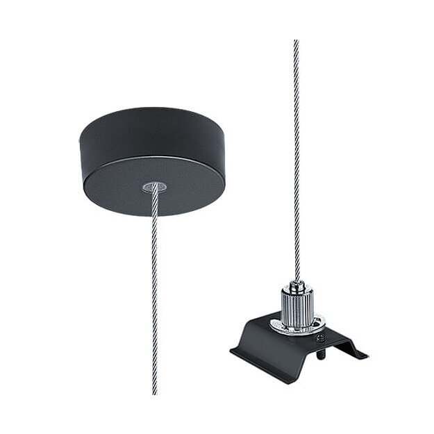 Zumtobel 22172730 Seilabhängung inklusive Baldachin SLOIN slim ASI2 E-L BK/BK