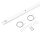 Zumtobel 22171558 Seilabhängung (1 Punkt) CR2 L 1 Point Mounting ASY Length 2000