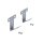 Zumtobel 22172562 Befestigungswinkel EXTONA 45° wall bracket set