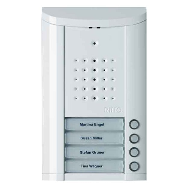 Ritto 1840470 Entravox Türstation Audio 4 WE Audio weiß lackiert