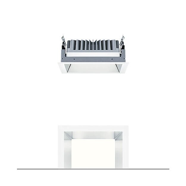 Zumtobel 60815935 LED Decken-Einbauleuchte PANOS EVO Q190L 19W 830 SWI AL WH