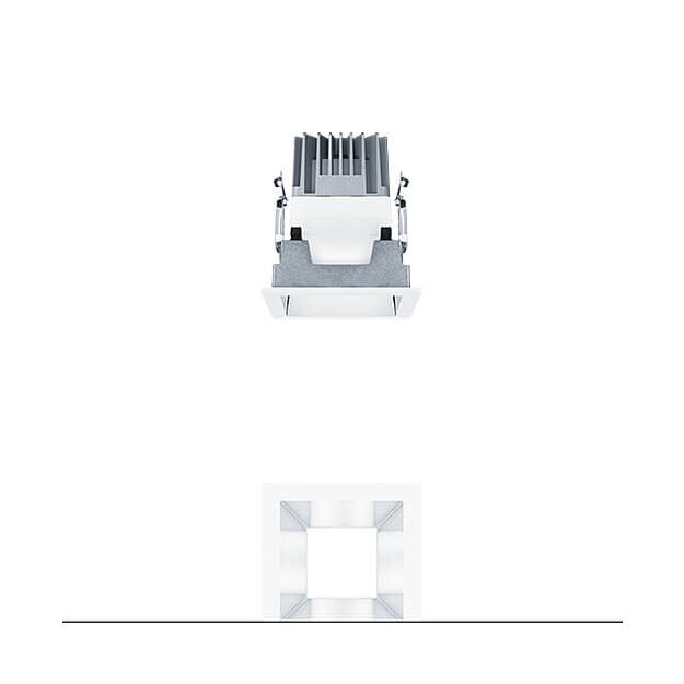 Zumtobel 62907036 LED Decken-Einbauleuchte PANOS EVO Q100H 15W 840 LDO AL WH