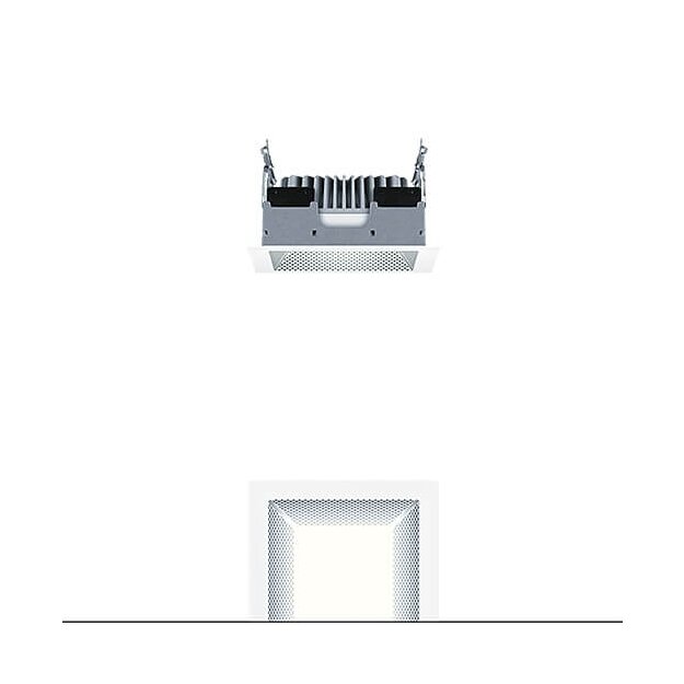 Zumtobel 60816074 LED Decken-Einbauleuchte PANOS EVO Q140L 9W 830 LDO FAL WH